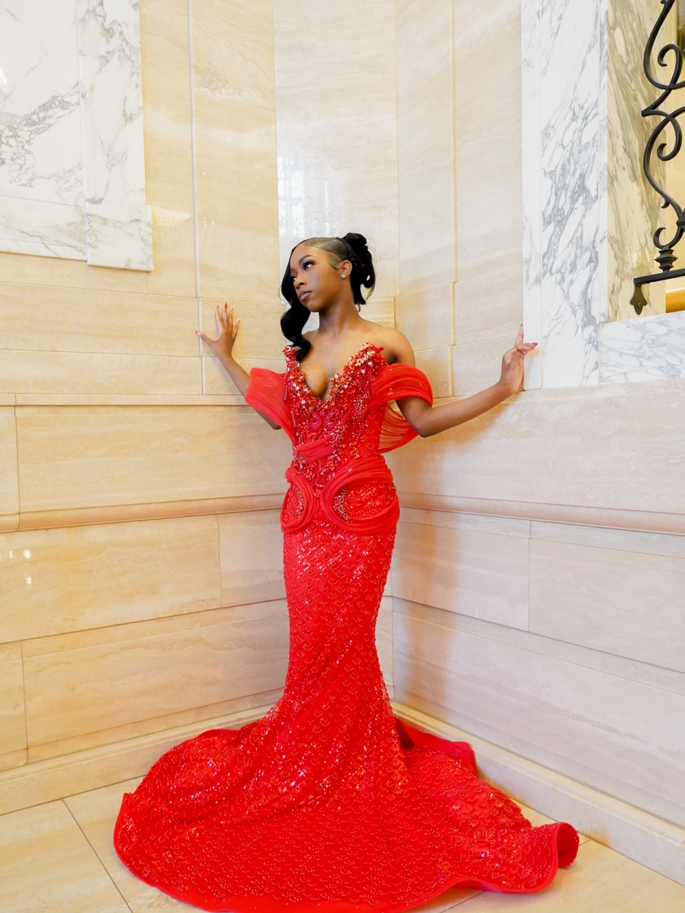 Red Prom Dress - Picture 2 of 7